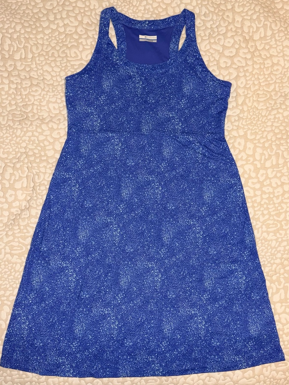 Columbia Blue Speckled Racerback Dress